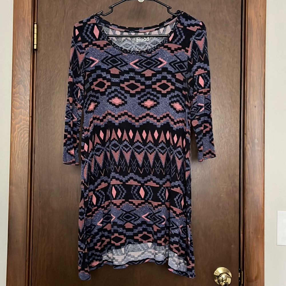 Aztec Print Tunic Top